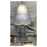 Blue Art Deco night stand lamp