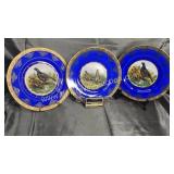3 Bavaria game bird plates