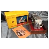 Vintage Kodak brownie movie camera in box