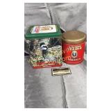 Redman and union leader tobacco tins