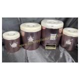 Vintage aluminum west bend canister set