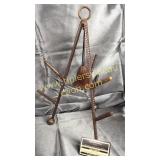 Hanging bottle tree with bell