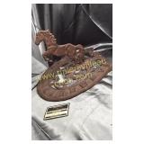 Horseshoe shakes sun dial cast iron