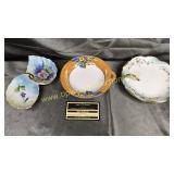 3 nappy candy dishes lefton and noritake