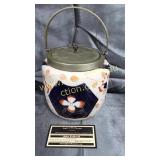 Old crown derby biscuit jar  gaudy welsh pattern
