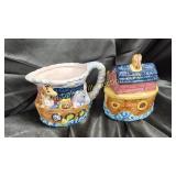 Noahs ark cream and sugar