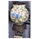 Old lamp base with brass base