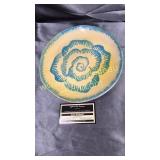 Yellow and blue Italy plate