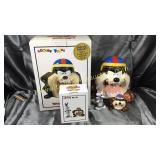 1993 looney tunes Taz cookie jar and salt and