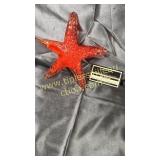 Art glass starfish paper weight