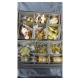 Vintage beaded and glass Christmas ornaments