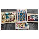 4 boxes of vintage Christmas ball ornaments