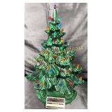 Vintage lighted ceramic Christmas tree