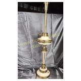 33in vintage brass lamp heavy