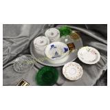 Group of kids dishes and saucers