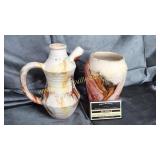 2pcs nemadji pottery