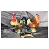 Pair of royal Copley chickens