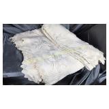 Vintage heavy crocheted/knitted coverlet