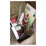 Box of Christmas-vintage paper honeycomb