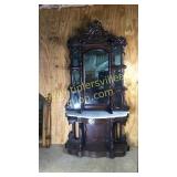 Amazing Victorian marble top etagere possibly