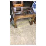 Glass top end table