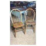 Pair of oak chairs