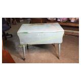 Painted drop leaf farm table