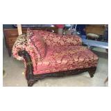 Beautiful new carved chaise lounge great size