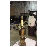 Large brass lamp