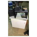 Shop cabinet with router, table and bits and