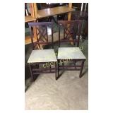 Pair of folding chairs