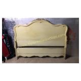 French carved full size bed no rails