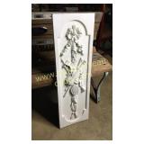 Carved wood panel 38in