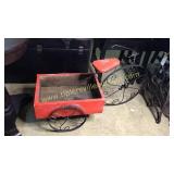 Wood and metal art cart