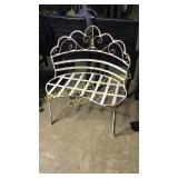 Wrought iron garden bench 32in wide