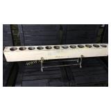 12 hole sugar mild with iron stand 40in long