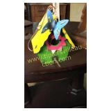 Metal Art butterfly hanging bird house