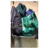 Tote of camping gear