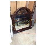 Nice carved bevel mirror