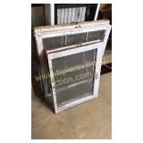 4 old chippy paint mirrors