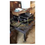Table base, trunk and picnic basket