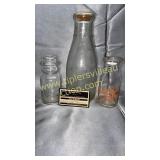 3 milk bottles