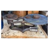 Cast iron scales and weights