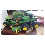 Group of toy tractors