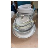 Group of French white corningware