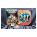 Vintage 3 little pigs game, cards and book