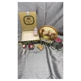 Group of vintage automotive, Budweiser lighter