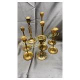 Brass candle stands