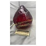 Vintage Ruby light fixture globe