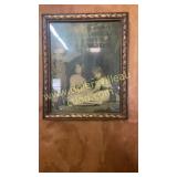 Children print in frame